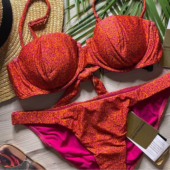 Vix Miramas Nissi Underwire Boho Bikini atop | Fany Full Bottom - Picture 1 of 14